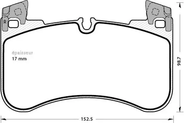 Brake Pad Set, disc brake (1344)