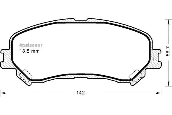 Brake Pad Set, disc brake (1217)