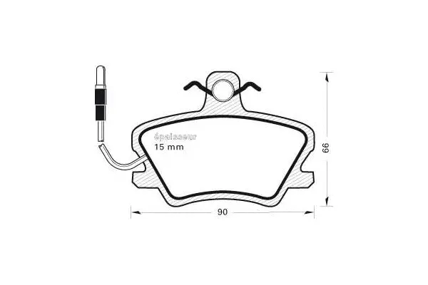Brake Pad Set, disc brake (226)