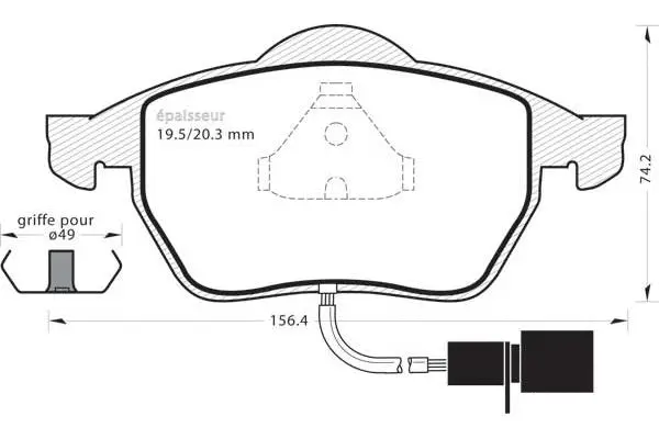 Brake Pad Set, disc brake (360)
