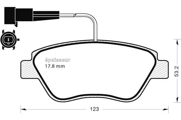 Brake Pad Set, disc brake (566)