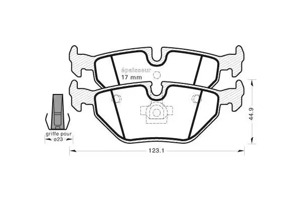 Brake Pad Set, disc brake (479)
