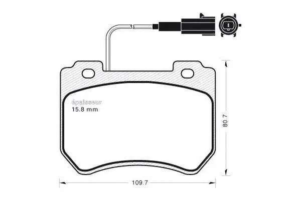 Brake Pad Set, disc brake (1000)
