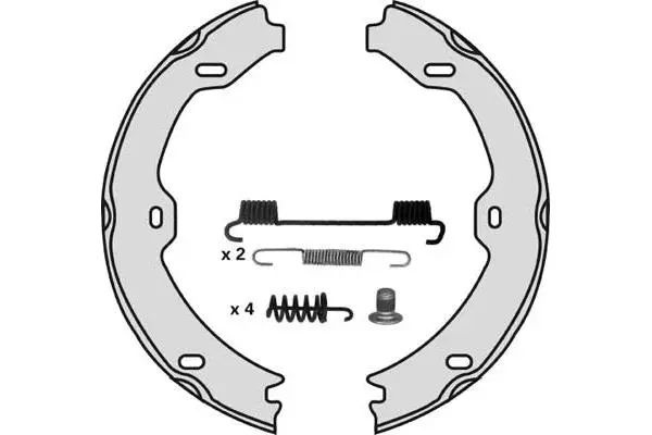 Brake Shoe Set, parking brake (M829R)