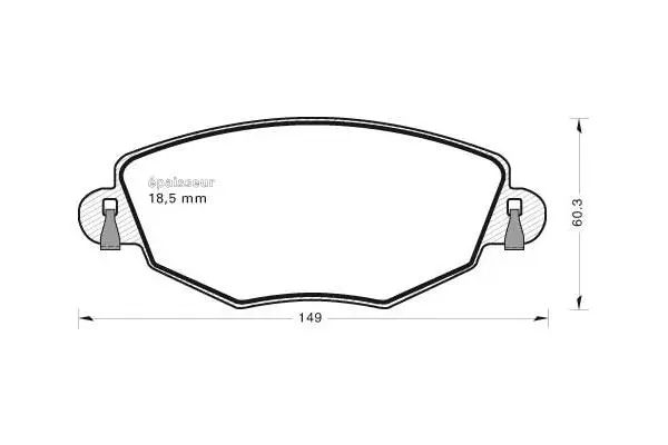 Brake Pad Set, disc brake (553)