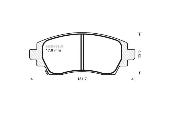 Brake Pad Set, disc brake (623)