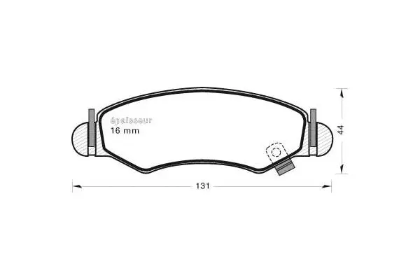 Brake Pad Set, disc brake (786)