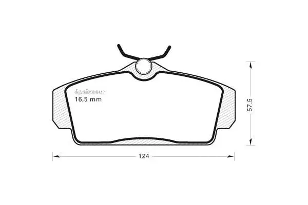 Brake Pad Set, disc brake (502)