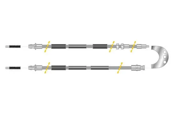 Cable Pull, parking brake (CF5229)