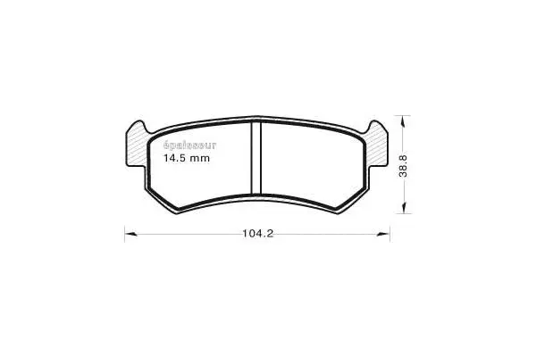 Brake Pad Set, disc brake (760)