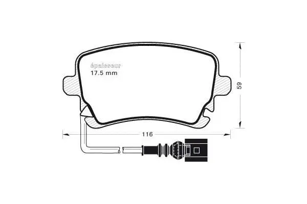 Brake Pad Set, disc brake (740)