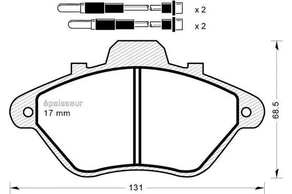 Brake Pad Set, disc brake (240)