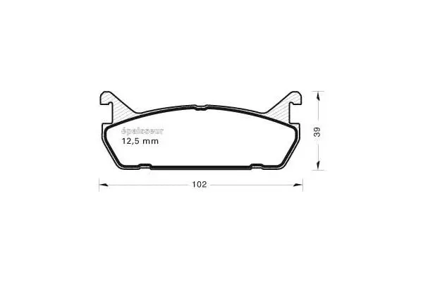 Brake Pad Set, disc brake (526)