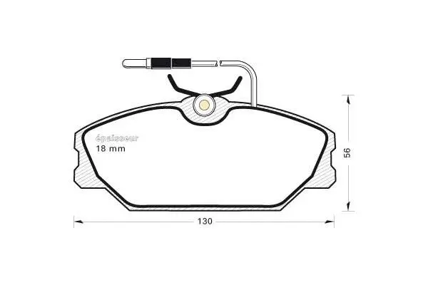 Brake Pad Set, disc brake (308)