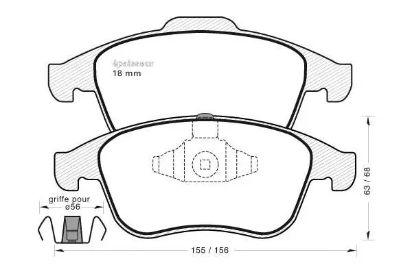 Brake Pad Set, disc brake (942)