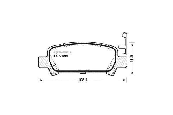Brake Pad Set, disc brake (629)