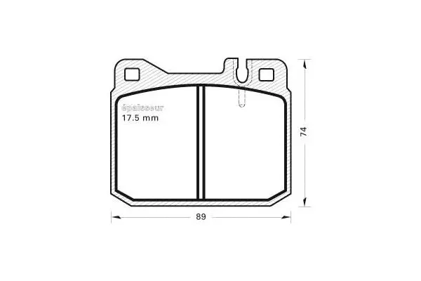 Brake Pad Set, disc brake (182)