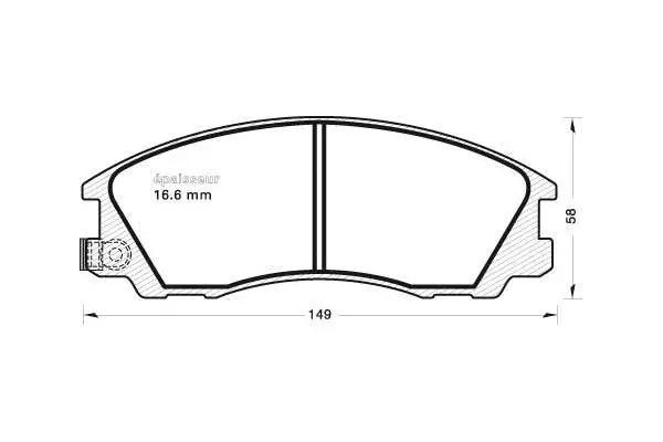 Brake Pad Set, disc brake (645)