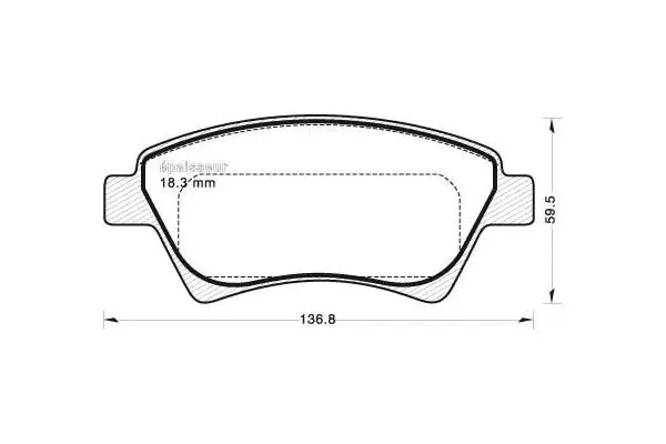 Brake Pad Set, disc brake (692)