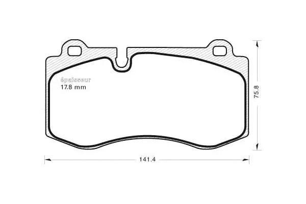 Brake Pad Set, disc brake (830)