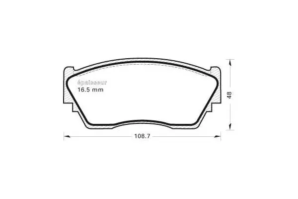 Brake Pad Set, disc brake (341)