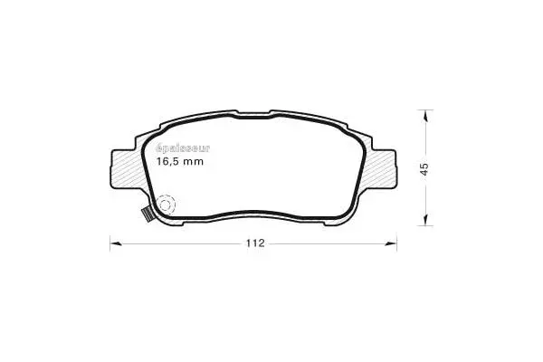 Brake Pad Set, disc brake (540)