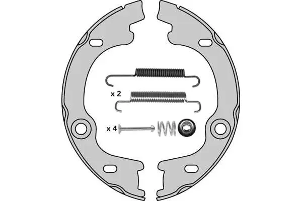 Brake Shoe Set, parking brake (M923R)