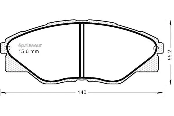 Brake Pad Set, disc brake (1220)