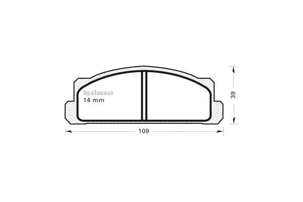 Brake Pad Set, disc brake (28)