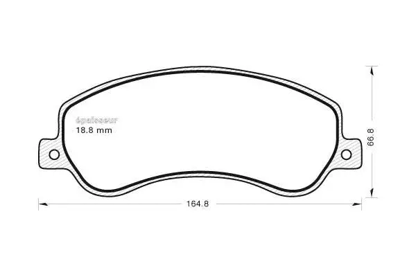 Brake Pad Set, disc brake (1029)