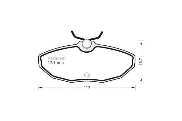 Brake Pad Set, disc brake (1055)
