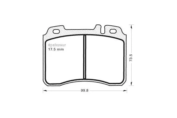 Brake Pad Set, disc brake (584)