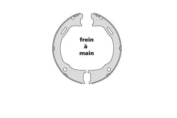 Brake Shoe Set, parking brake (M861)