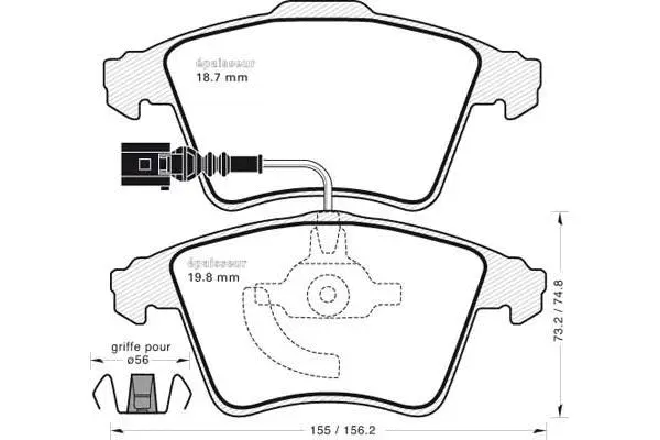 Brake Pad Set, disc brake (910)