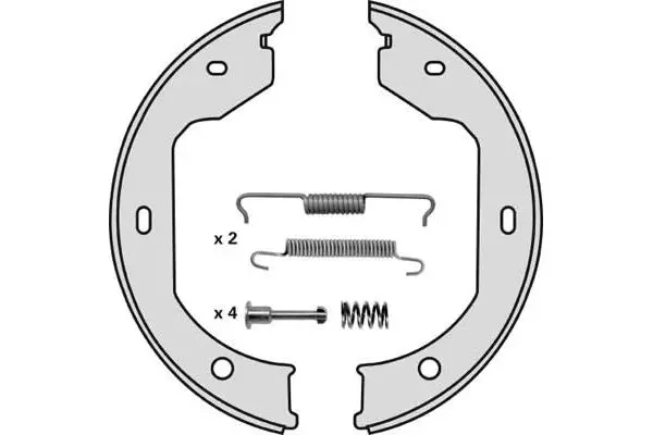 Brake Shoe Set, parking brake (M827R)