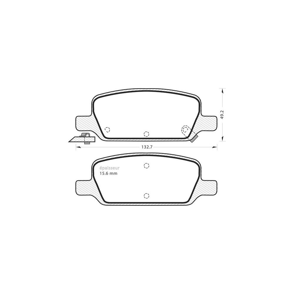 Brake Pad Set, disc brake (1398)