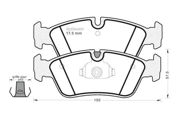 Brake Pad Set, disc brake (478)