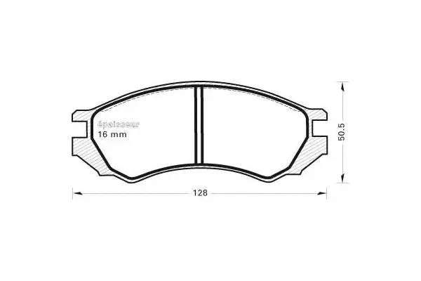 Brake Pad Set, disc brake (287)