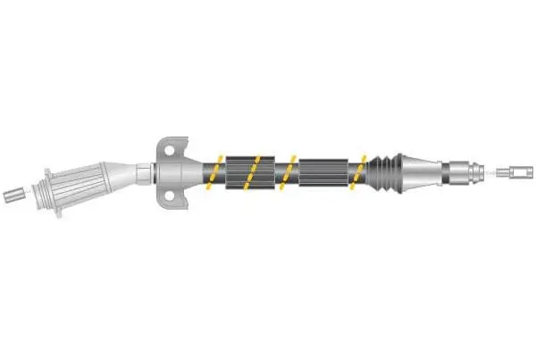 Cable Pull, parking brake (CF5853)