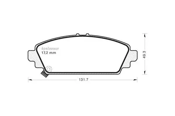 Brake Pad Set, disc brake (550)