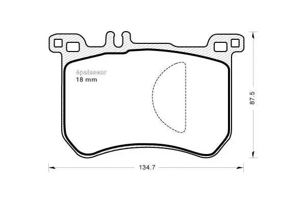 Brake Pad Set, disc brake (1146)