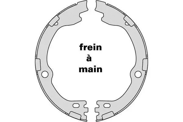 Brake Shoe Set, parking brake (M974)