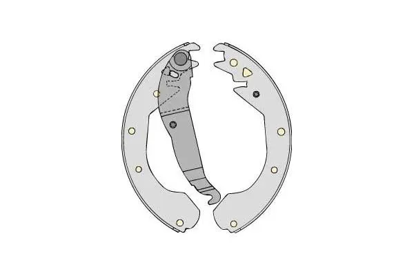 Brake Shoe Set (M630)