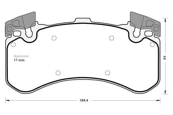 Brake Pad Set, disc brake (1277)