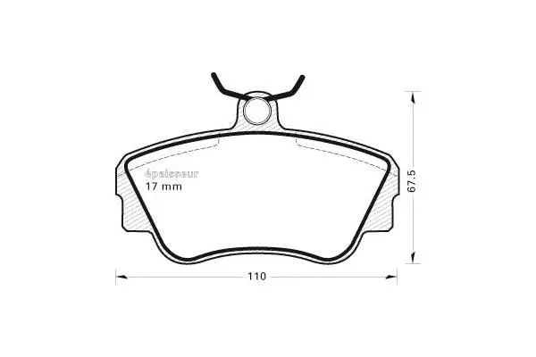 Brake Pad Set, disc brake (296)