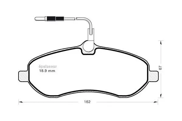 Brake Pad Set, disc brake (878)