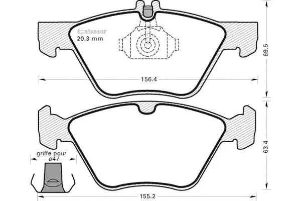 Brake Pad Set, disc brake (866)