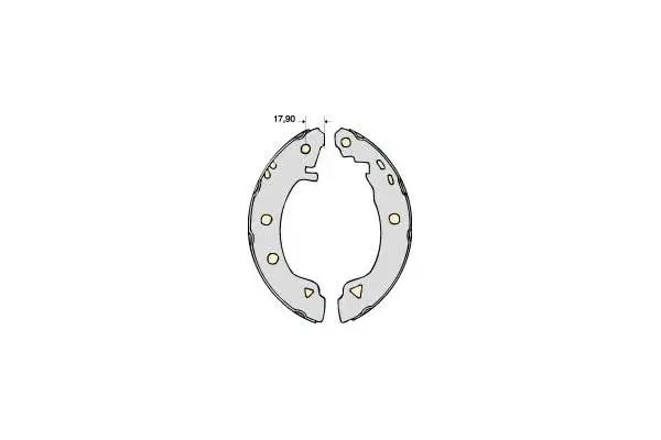 Brake Shoe Set (M682)