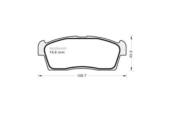 Brake Pad Set, disc brake (957)