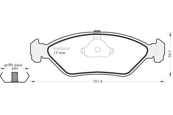 Brake Pad Set, disc brake (362)